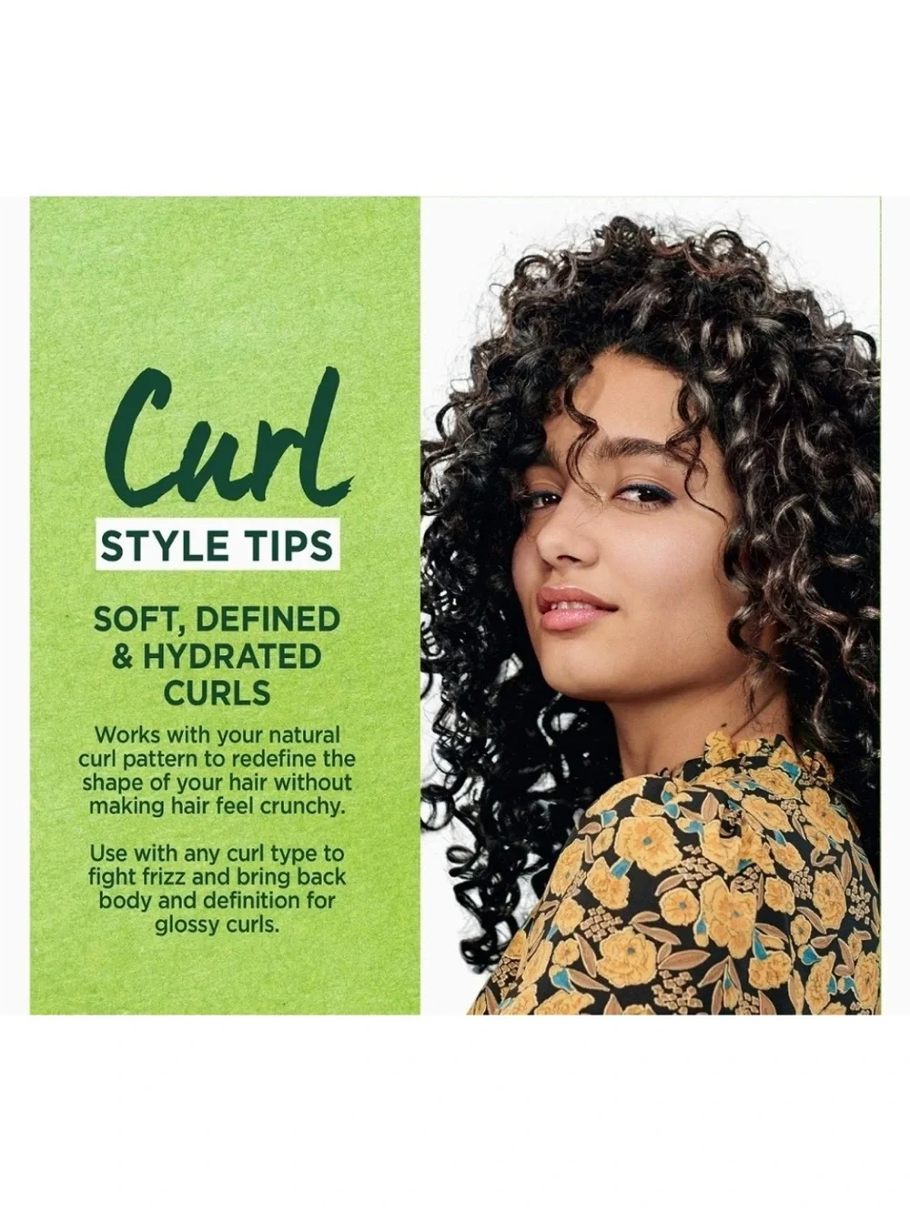 Garnier Fructis Style Curl Renew Reactivating Milk Spray - Green & Purple